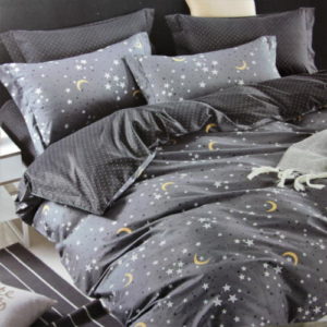 Puuvillasatiin voodipesukomplekt Stars