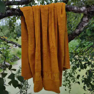 Kuldkollane bambusrätik-100x150cm