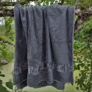 Tumehall bambuskiust saunalina - 100x150cm