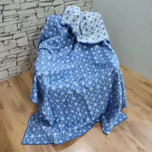 Baikatekk helesinine täht 140x205cm