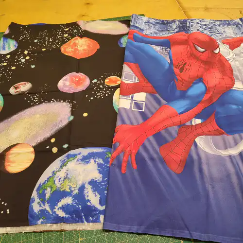 Puuvillase kanga tükid - Ämblikmees ja kosmos