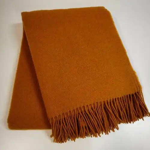 Sinepikollane villane pleed 140x200 cm