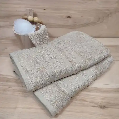 Hallikas-oliivikarva bambusrätik 70×140 – tasakaal loodusest, pehmus sinule