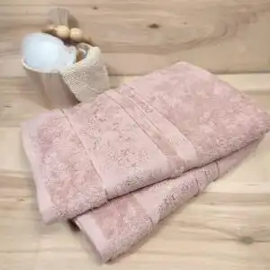 Puuderroosa bambusrätik 70×140 – 100% bambus, pehmus, mis paitab ego